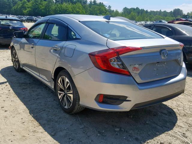 19XFC1F73JE200259 - 2018 HONDA CIVIC EXL SILVER photo 3