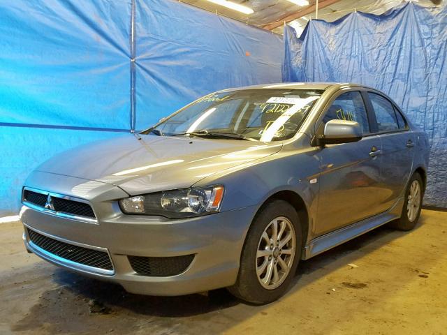 JA32V2FW2CU018416 - 2012 MITSUBISHI LANCER SE GRAY photo 2