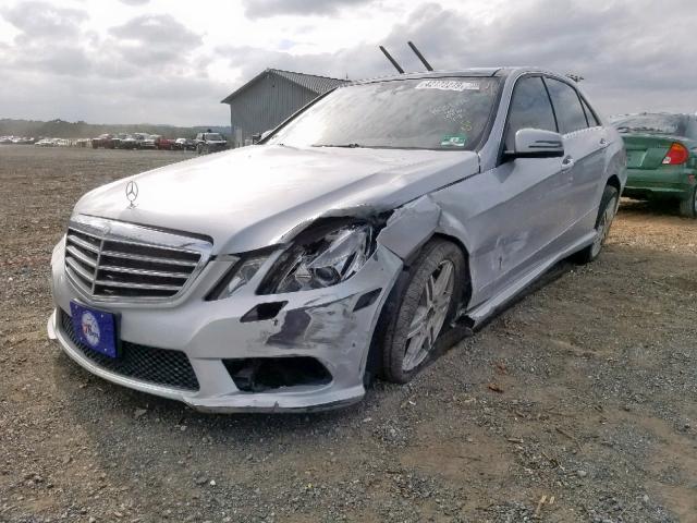 WDDHF9AB3AA103906 - 2010 MERCEDES-BENZ E 550 4MAT SILVER photo 2