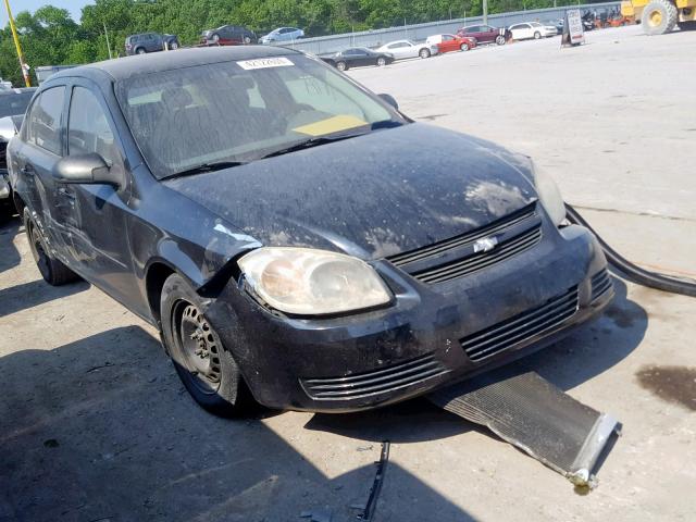 1G1AK52F957586010 - 2005 CHEVROLET COBALT BLACK photo 1