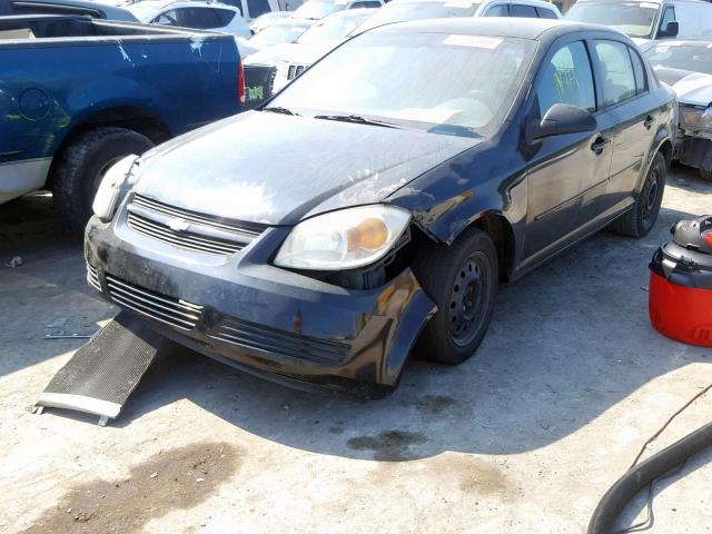 1G1AK52F957586010 - 2005 CHEVROLET COBALT BLACK photo 2