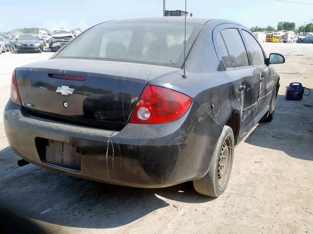 1G1AK52F957586010 - 2005 CHEVROLET COBALT BLACK photo 4