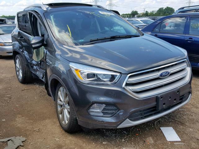 1FMCU9J96JUA02473 - 2018 FORD ESCAPE TIT GRAY photo 1