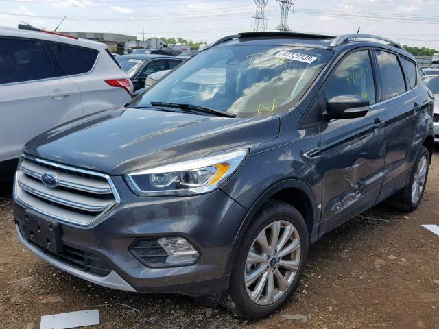 1FMCU9J96JUA02473 - 2018 FORD ESCAPE TIT GRAY photo 2