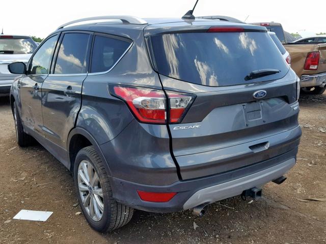 1FMCU9J96JUA02473 - 2018 FORD ESCAPE TIT GRAY photo 3