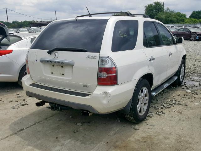 2HNYD18254H503537 - 2004 ACURA MDX WHITE photo 4