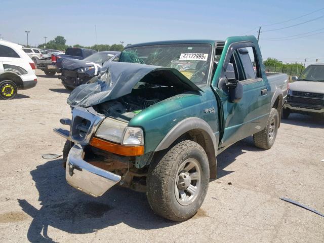 1FTZR15X4YTA57899 - 2000 FORD RANGER SUP GREEN photo 2