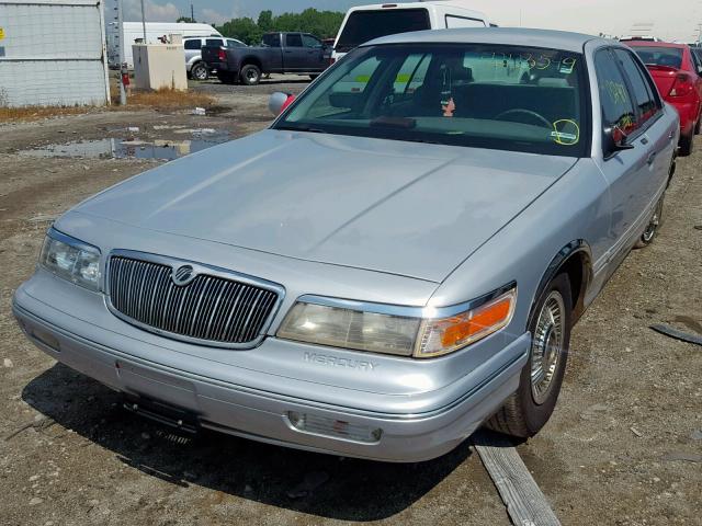 2MELM74WXSX679934 - 1995 MERCURY GRAND MARQ SILVER photo 2