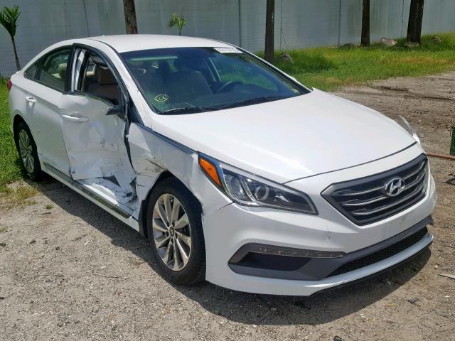 5NPE34AF3HH475227 - 2017 HYUNDAI SONATA SPO WHITE photo 1