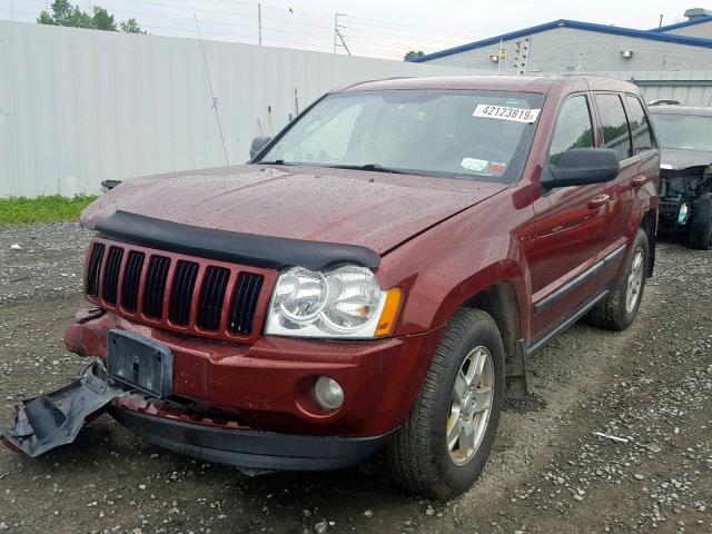 1J8GR48K67C668548 - 2007 JEEP GRAND CHER MAROON photo 2