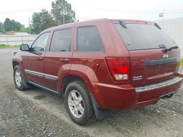 1J8GR48K67C668548 - 2007 JEEP GRAND CHER MAROON photo 3