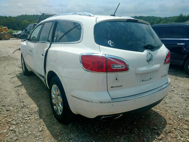 5GAKVCKD5EJ123758 - 2014 BUICK ENCLAVE WHITE photo 3