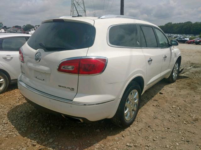 5GAKVCKD5EJ123758 - 2014 BUICK ENCLAVE WHITE photo 4