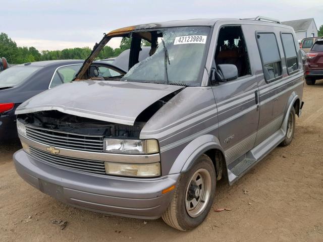 1GBDM19W2SB136936 - 1995 CHEVROLET ASTRO GRAY photo 2