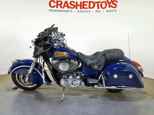 56KTCAAA8E3311421 - 2014 INDIAN MOTORCYCLE CO. CHIEFTAIN BLUE photo 5