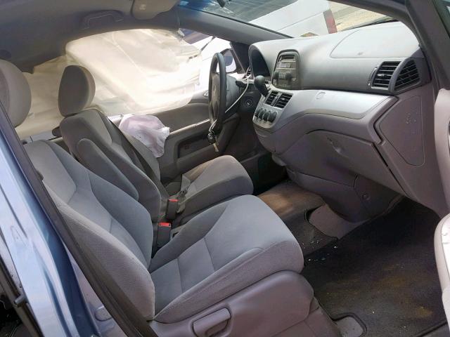 5FNRL3H28AB018982 - 2010 HONDA ODYSSEY LX BLUE photo 5