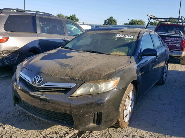 4T1BB3EK6BU132671 - 2011 TOYOTA CAMRY HYBR BLACK photo 2