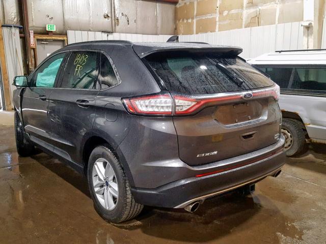 2FMPK4J9XJBC13238 - 2018 FORD EDGE SEL BLACK photo 3