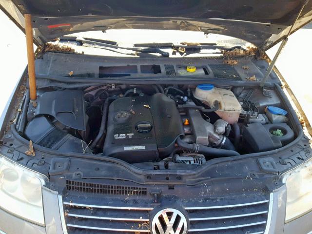 WVWPD63B42P302758 - 2002 VOLKSWAGEN PASSAT GLS GRAY photo 7