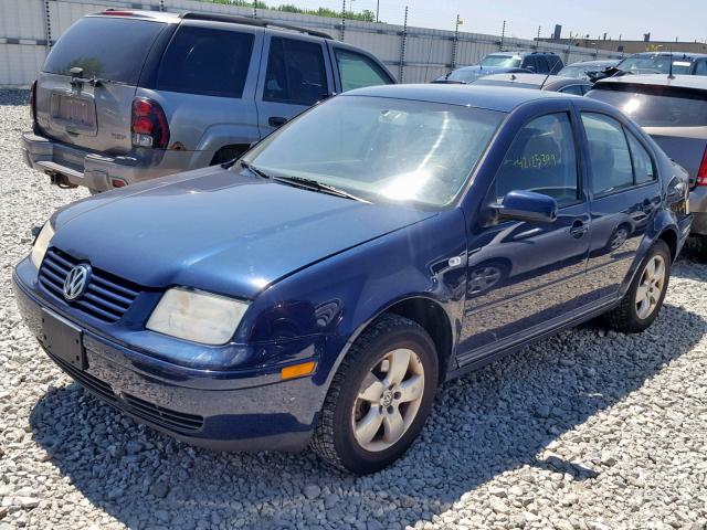 3VWSK69M33M128131 - 2003 VOLKSWAGEN JETTA GLS BLUE photo 2