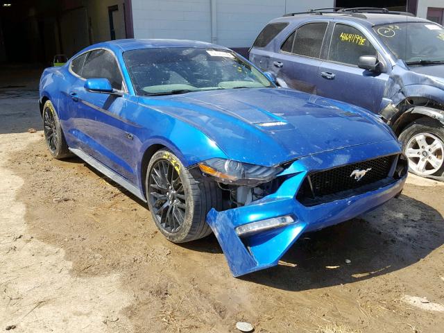 1FA6P8CF9J5137730 - 2018 FORD MUSTANG GT BLUE photo 1