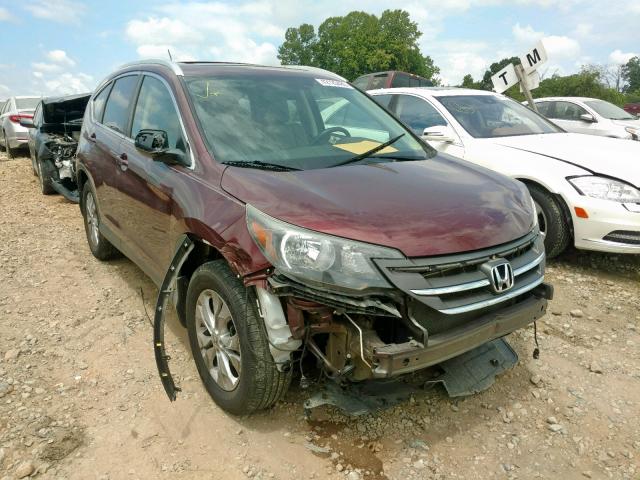 5J6RM3H74CL042778 - 2012 HONDA CR-V EXL BURGUNDY photo 1