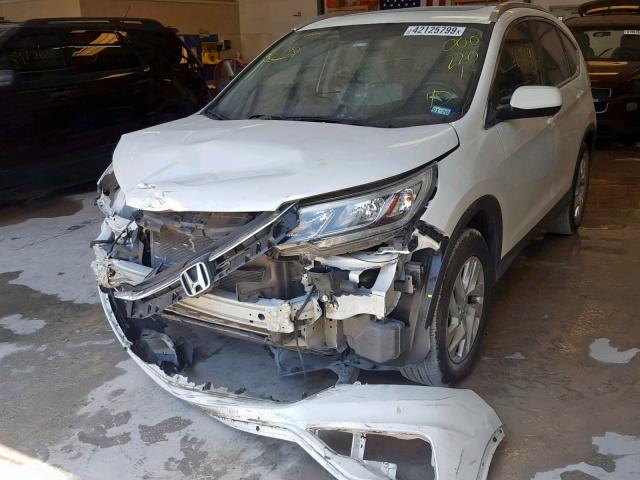 5J6RM3H7XGL000220 - 2016 HONDA CR-V EXL WHITE photo 2