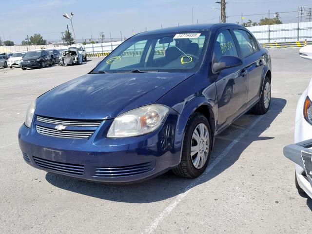 1G1AT58H897168808 - 2009 CHEVROLET COBALT LT BLUE photo 2