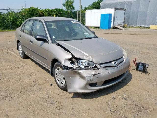 2HGES15154H901360 - 2004 HONDA CIVIC DX BEIGE photo 1