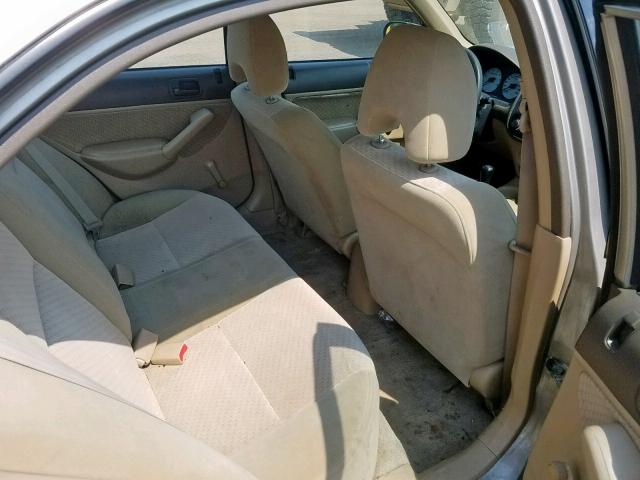 2HGES15154H901360 - 2004 HONDA CIVIC DX BEIGE photo 6