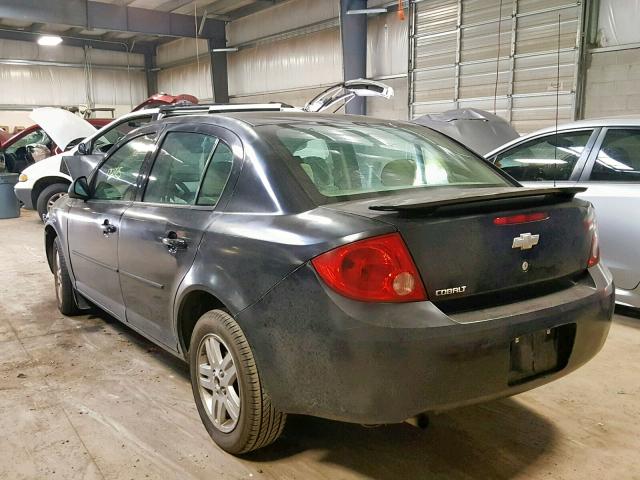 1G1AK52F457504670 - 2005 CHEVROLET COBALT BLACK photo 3