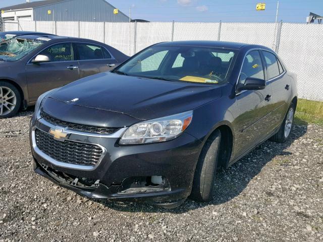 1G11C5SL8FF100670 - 2015 CHEVROLET MALIBU 1LT BLACK photo 2