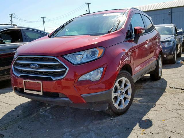 MAJ3P1TEXJC177831 - 2018 FORD ECOSPORT S RED photo 2