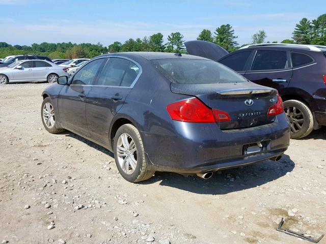 JN1CV6AR1AM251346 - 2010 INFINITI G37 BLACK photo 3