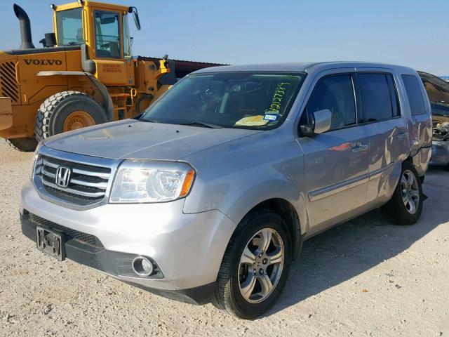 5FNYF3H75EB002937 - 2014 HONDA PILOT EXLN SILVER photo 2