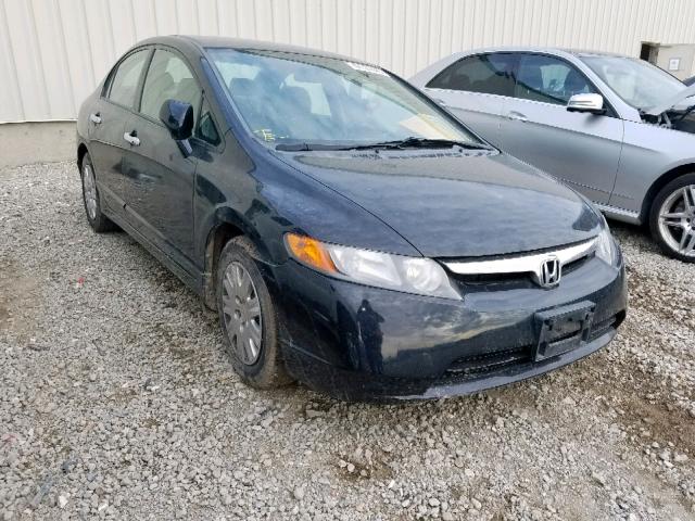 2HGFA16298H000335 - 2008 HONDA CIVIC DX BLACK photo 1