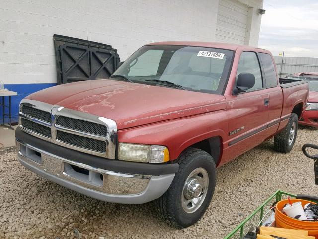 3B7KC22Z4WG151872 - 1998 DODGE RAM 2500 MAROON photo 2