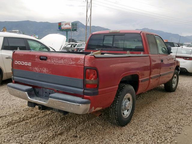 3B7KC22Z4WG151872 - 1998 DODGE RAM 2500 MAROON photo 4