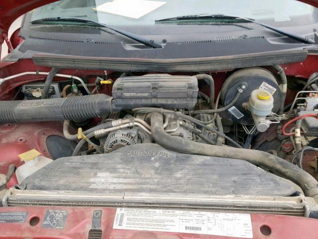 3B7KC22Z4WG151872 - 1998 DODGE RAM 2500 MAROON photo 7