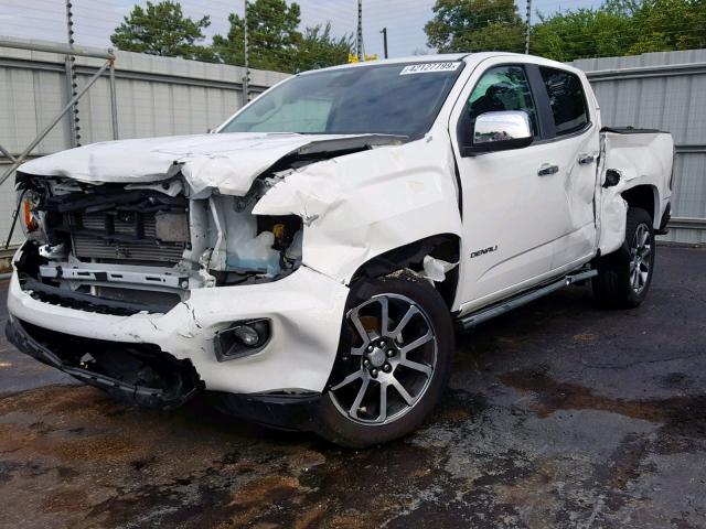 1GTP6EE11H1243656 - 2017 GMC CANYON DEN WHITE photo 2