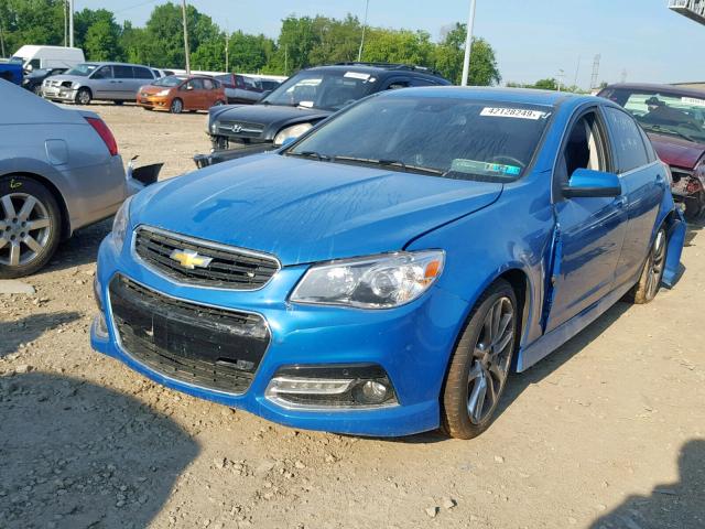 6G3F15RW7FL107360 - 2015 CHEVROLET SS BLUE photo 2