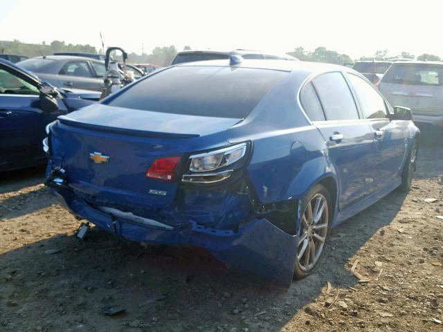 6G3F15RW7FL107360 - 2015 CHEVROLET SS BLUE photo 4