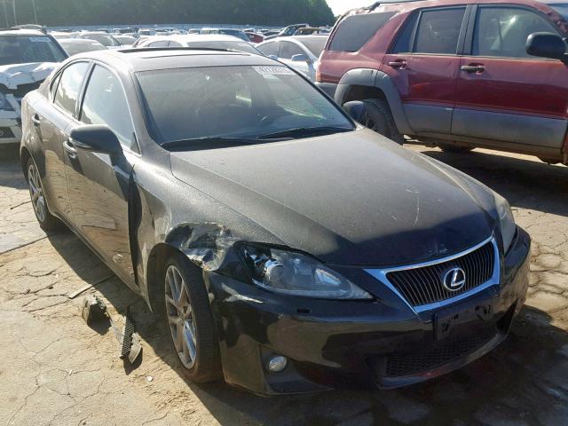 JTHCE5C23C5002971 - 2012 LEXUS IS 350 BLACK photo 1