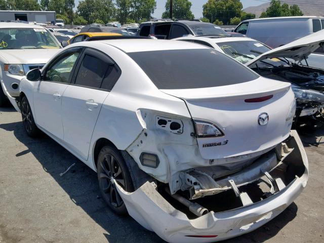 JM1BL1U67B1367298 - 2011 MAZDA 3 S WHITE photo 3