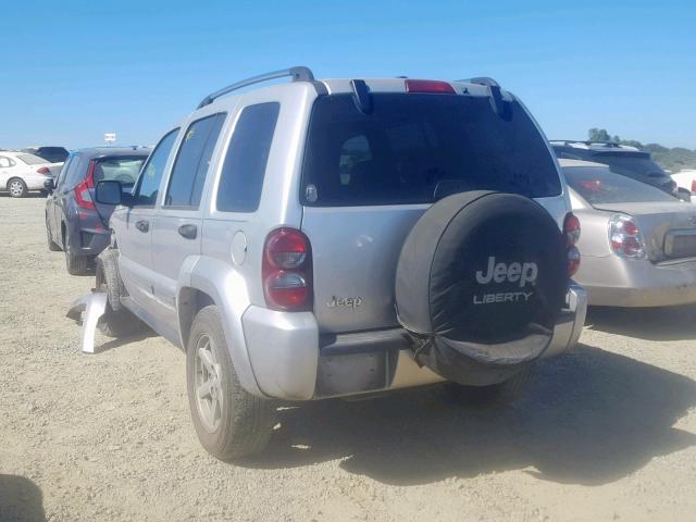 1J4GK58K36W252983 - 2006 JEEP LIBERTY LI SILVER photo 3