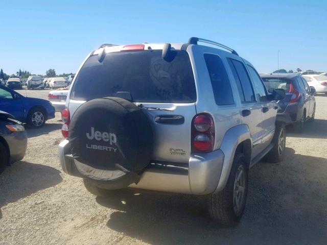 1J4GK58K36W252983 - 2006 JEEP LIBERTY LI SILVER photo 4