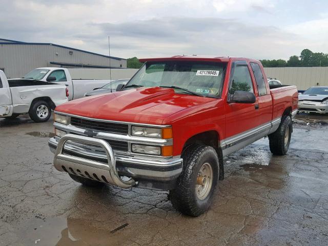 1GCEK19RXTE167951 - 1996 CHEVROLET GMT-400 K1 RED photo 2