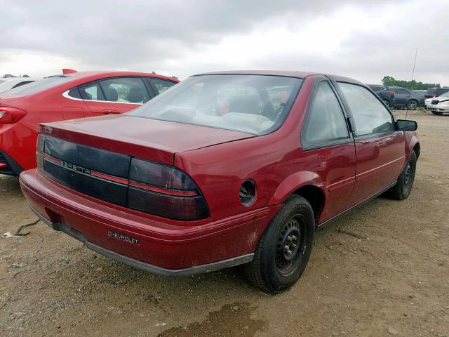 1G1LV13T8PY244803 - 1993 CHEVROLET BERETTA BURGUNDY photo 4