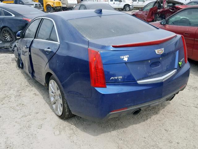 1G6AB5RX7F0115749 - 2015 CADILLAC ATS LUXURY BLUE photo 3