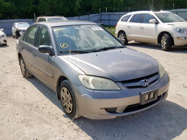 2HGES15395H022530 - 2005 HONDA CIVIC DX V GRAY photo 1